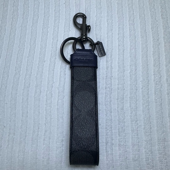 Coach Accessories Coach Signature Canvas Large Loop Key Fob Poshmark